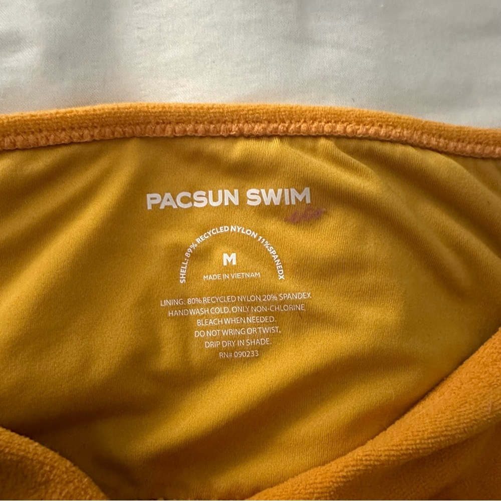 PacSun Ochre Twist Bandeau Bikini Set - Picture 4 of 7